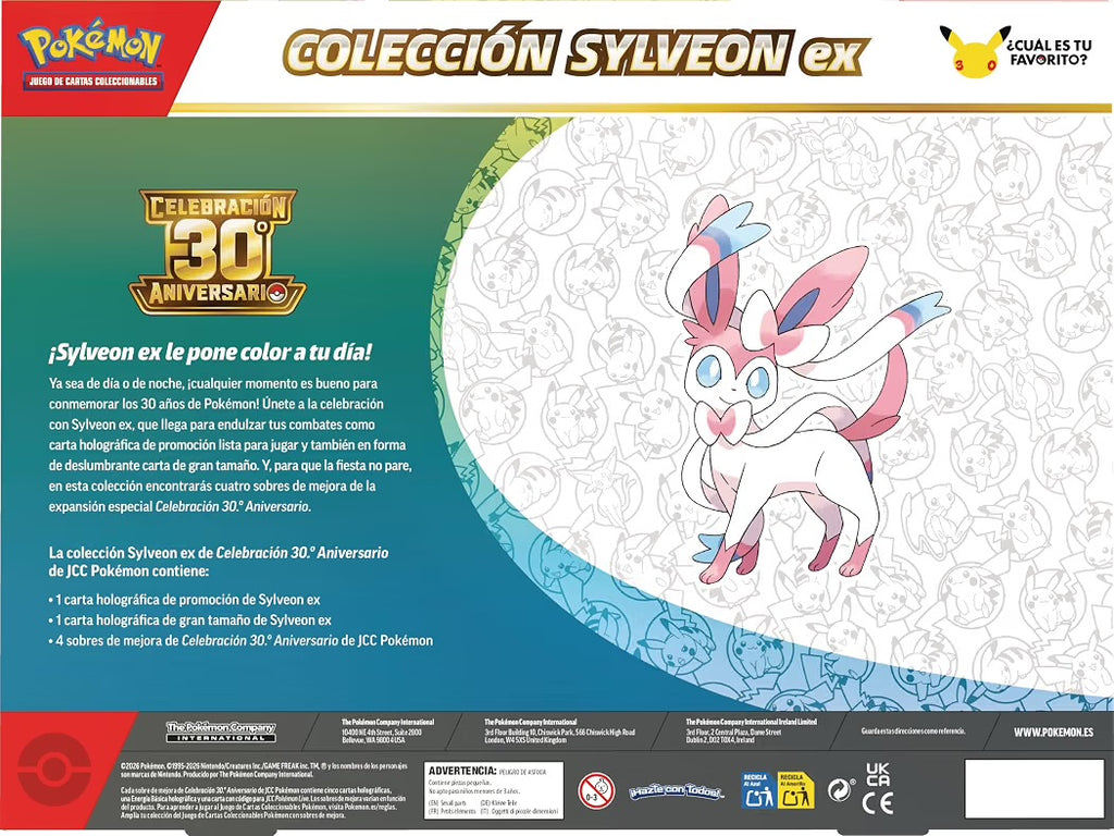 Pokémon Colección Sylveon ex 30 Aniversario - Español