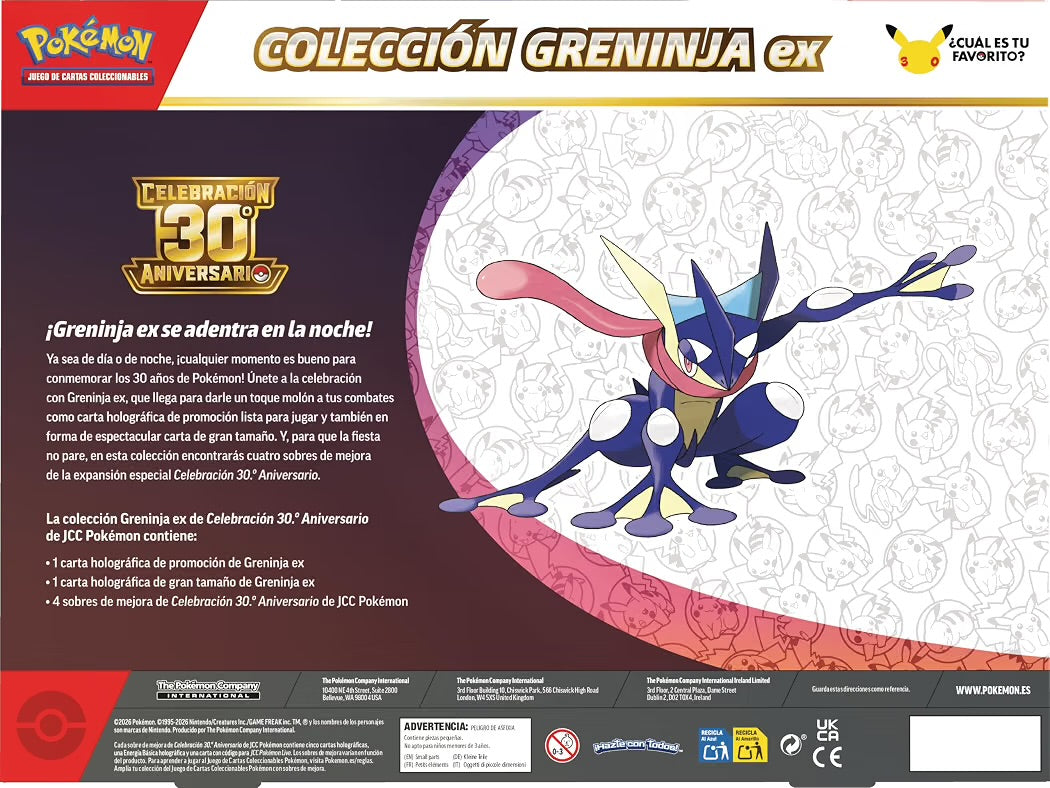 Pokémon Colección Greninja ex 30 Aniversario - Español