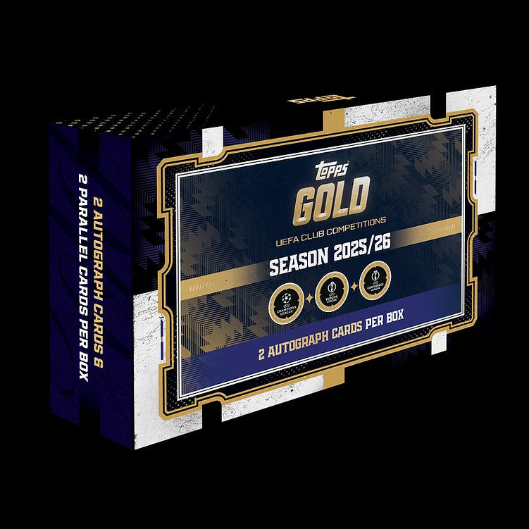 Topps UEFA UCC Gold 2025/26 - Caja para coleccionistas