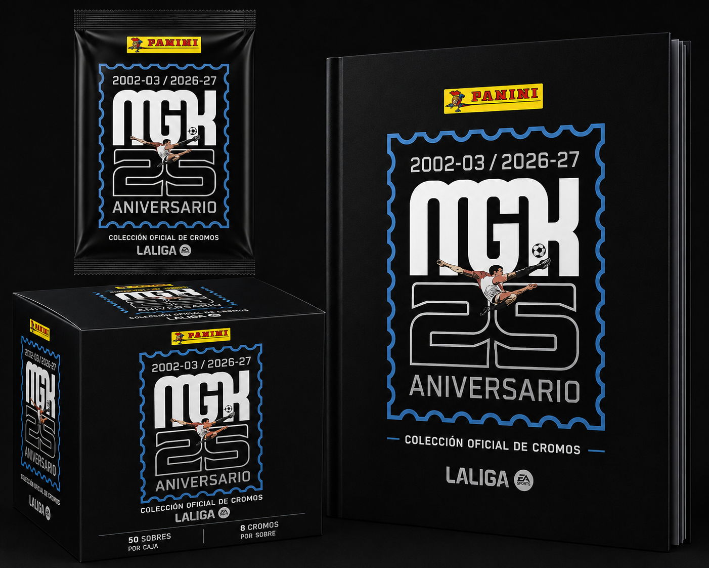 Megacracks 2026/27 - Caja con 50 sobres - Colección Oficial Panini