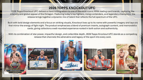 2026 Topps UFC Knockout - Hobby box