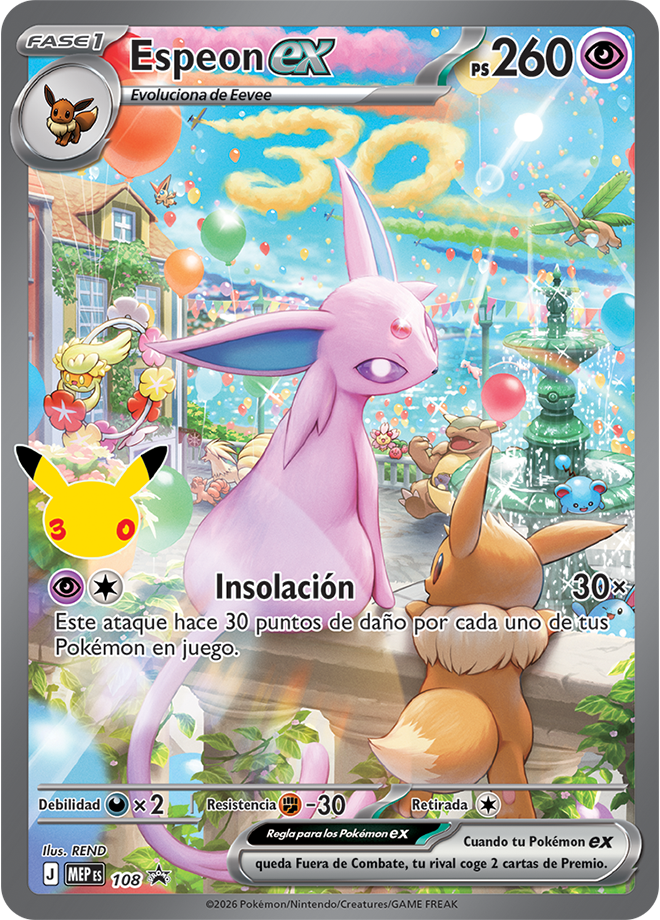 30th Celebration Ultra-Premium Collection Espeon ex - Español