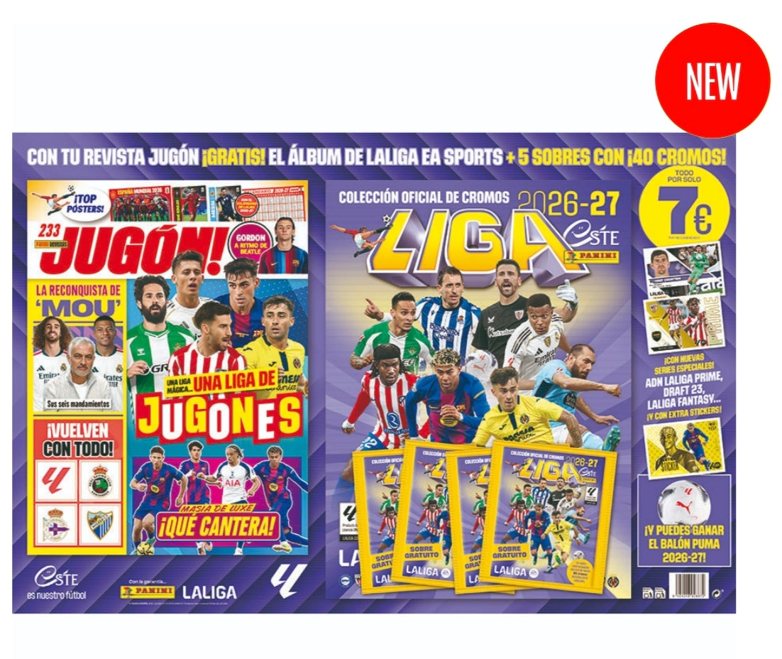 Álbum  La Liga Este 2026/27 + Revista Jugón nº 233 - Panini Cromos (Bajo demanda)